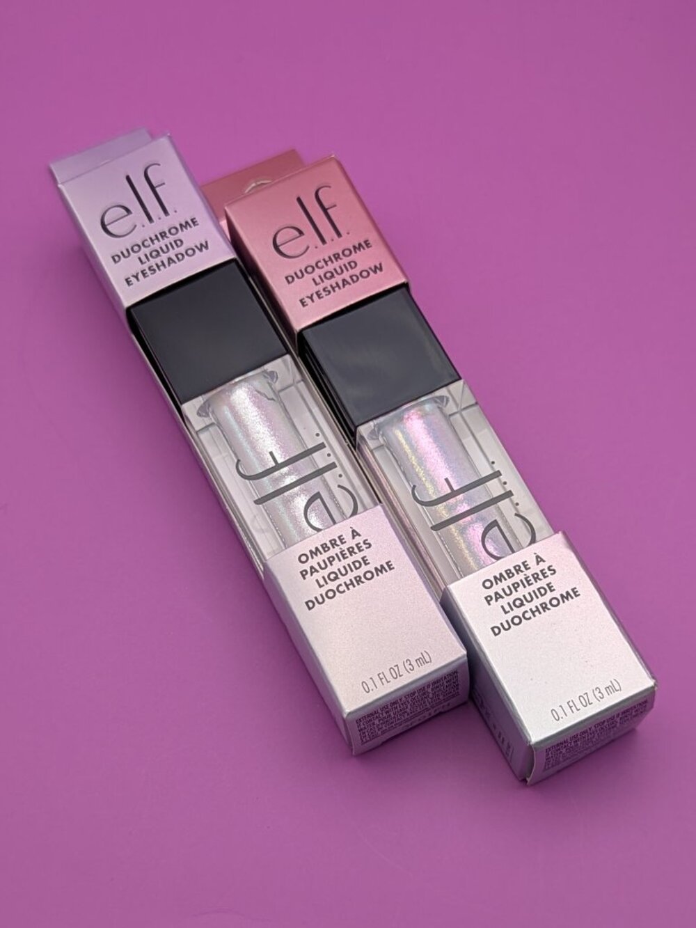 elf Duochrome Liquid Eyeshadow Venus Envy & Cyberpink Swatched Only VGC